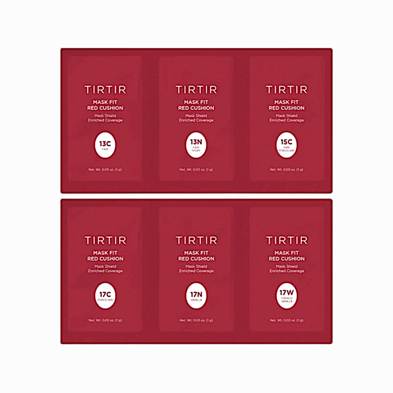 TIRTIR - Mask Fit Red Cushion Foundation 6 Shade Trial Kit Light 