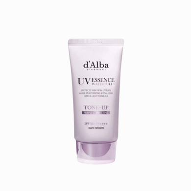 d'Alba UV Essence Waterfull+ Tone-Up Purple Correcting Sun Cream SPF 50+ PA++++