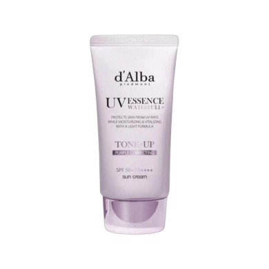 d'Alba UV Essence Waterfull+ Tone-Up Purple Correcting Sun Cream SPF 50+ PA++++