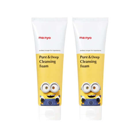 ma:nyo X Minions Limited Edition Pure &amp; Deep Cleansing Foam 120ml Duo Set