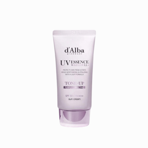 d'Alba UV Essence Waterfull+ Tone-Up Purple Correcting Sun Cream SPF 50+ PA++++